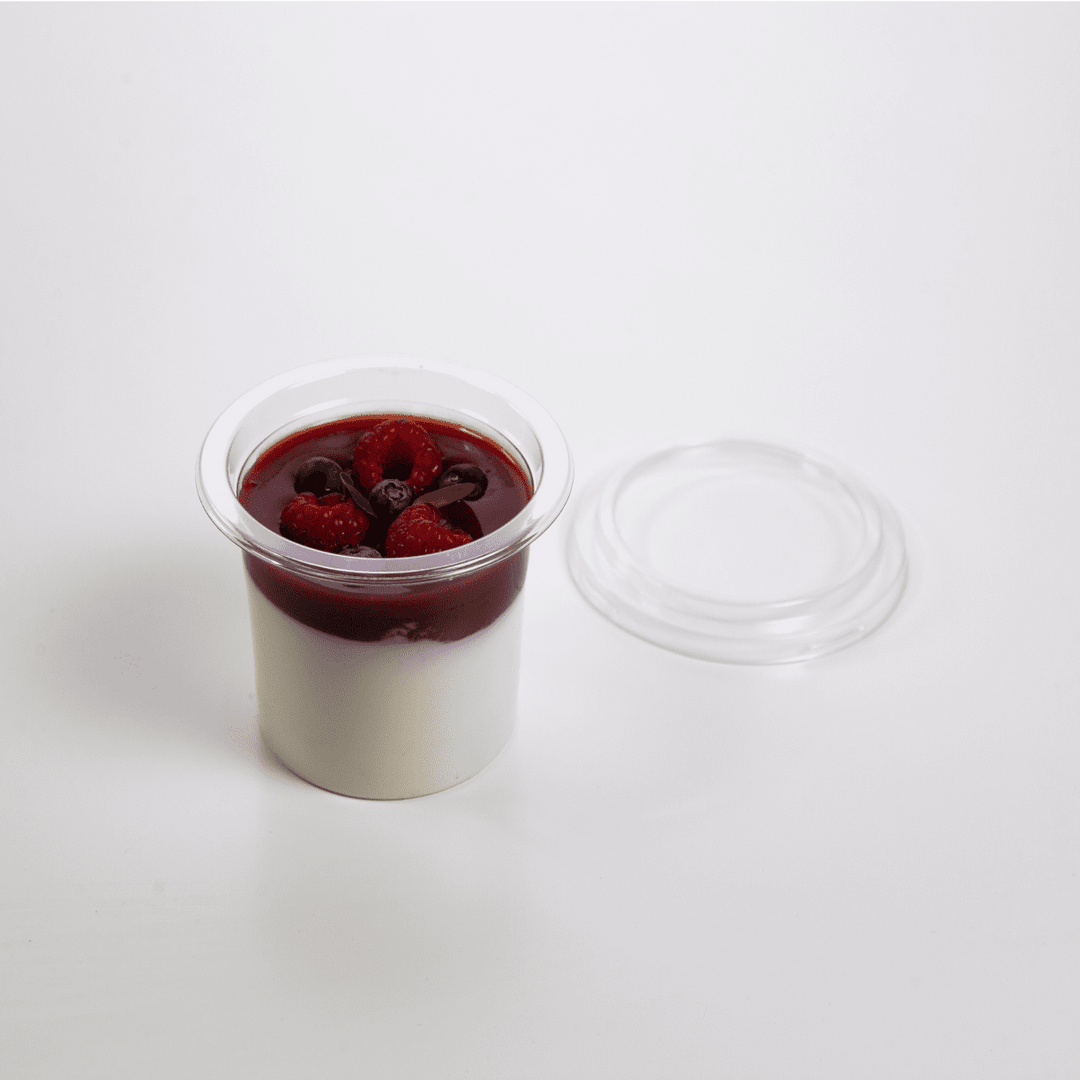 pot rond plastique couvercle snacking