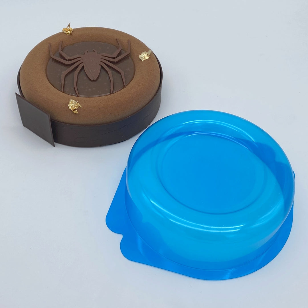 Moule à entremets - Rond bords arrondis avec nid H45 Ø140