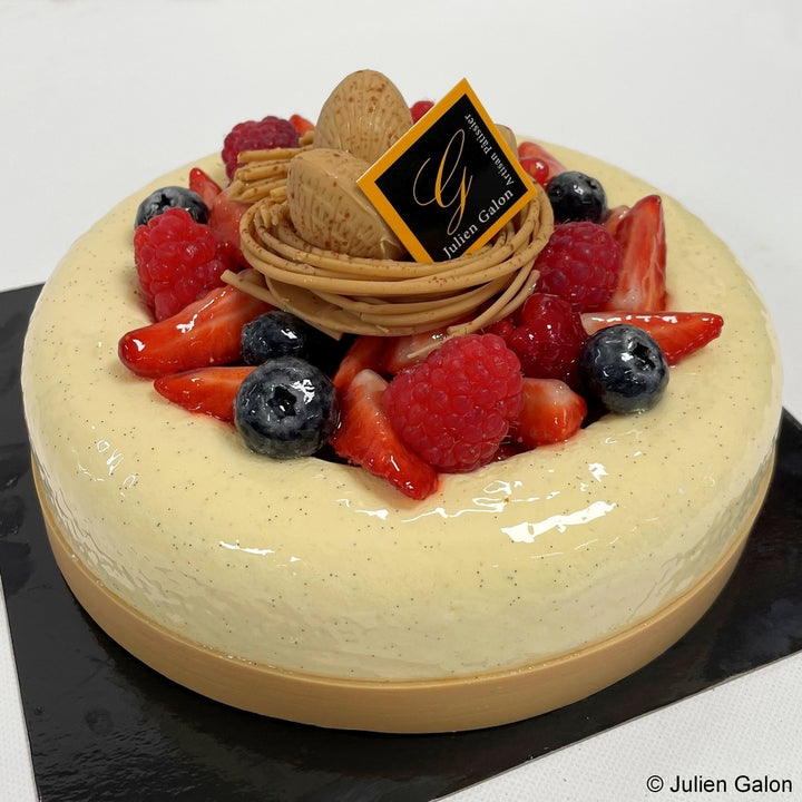 Moule à entremets - Rond bords arrondis avec nid H40 Ø180