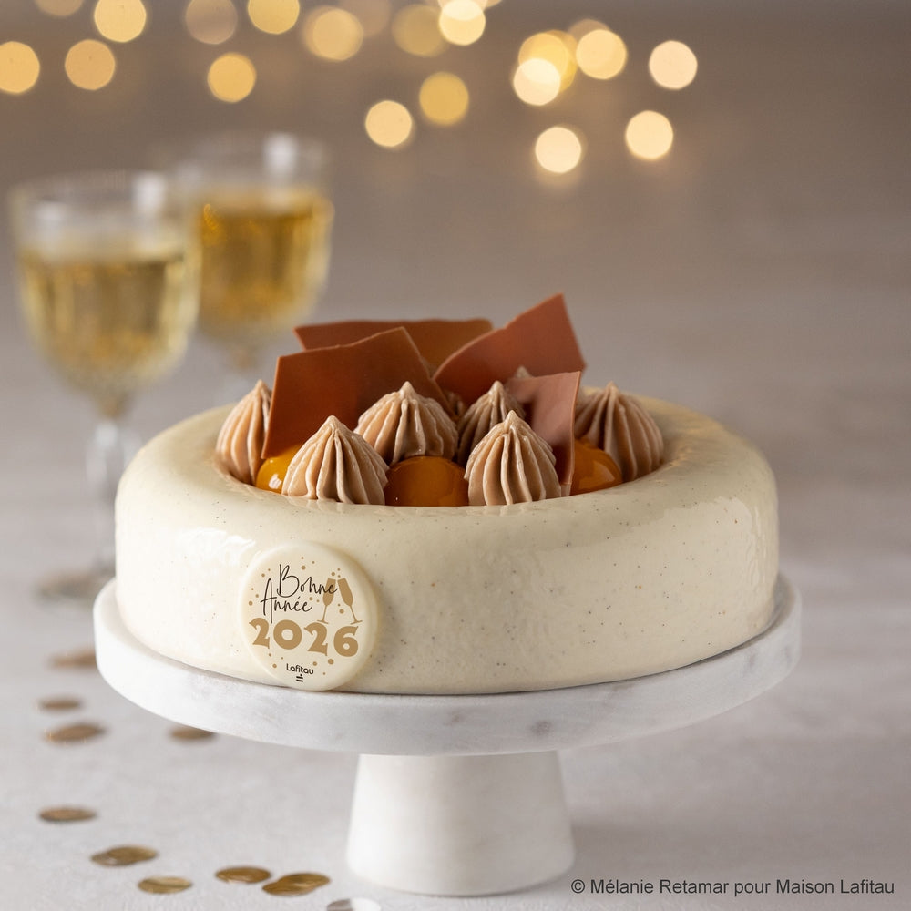 Moule à entremets - Rond bords arrondis avec nid H40 Ø180