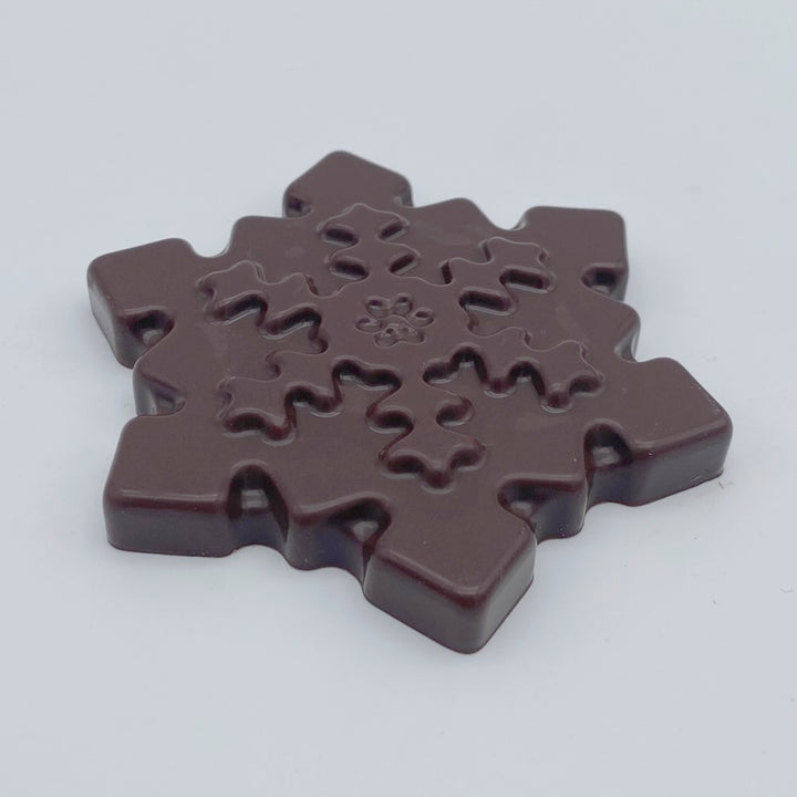 Plateau décors chocolat - 6 flocons