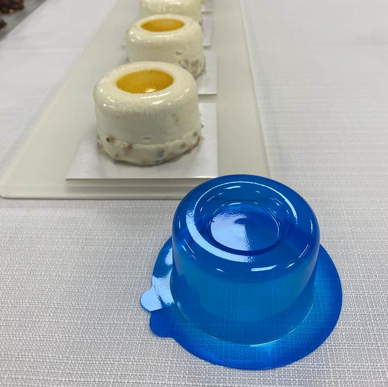 Moule à entremets - Rond bords arrondis avec nid individuel solo H40 Ø65