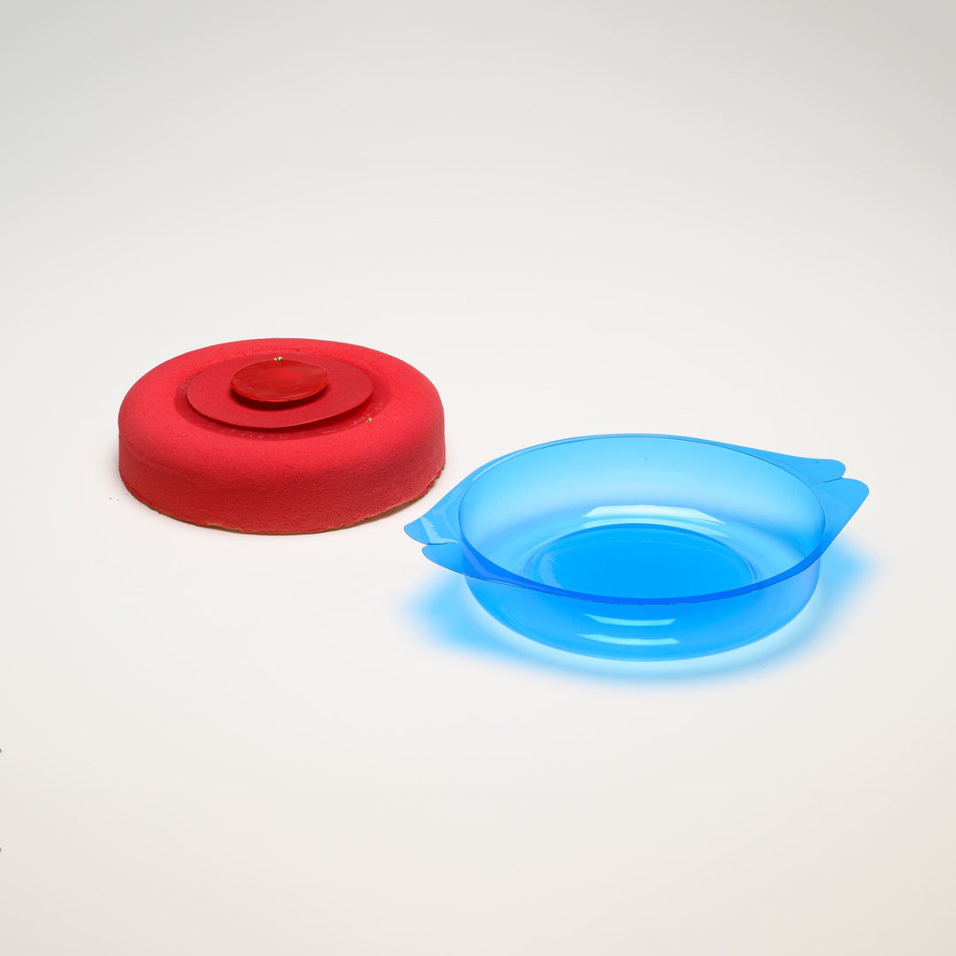 Moule à entremets - Rond bords arrondis avec nid H45 Ø200