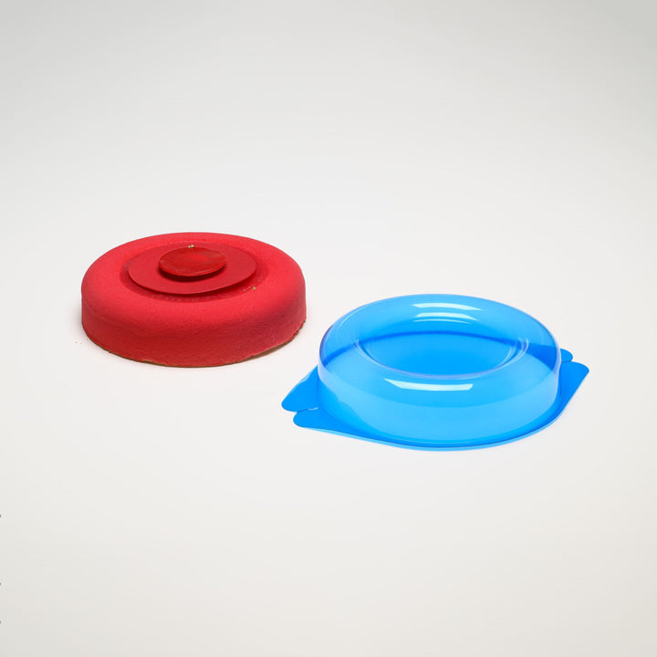 Moule à entremets - Rond bords arrondis avec nid H45 Ø200