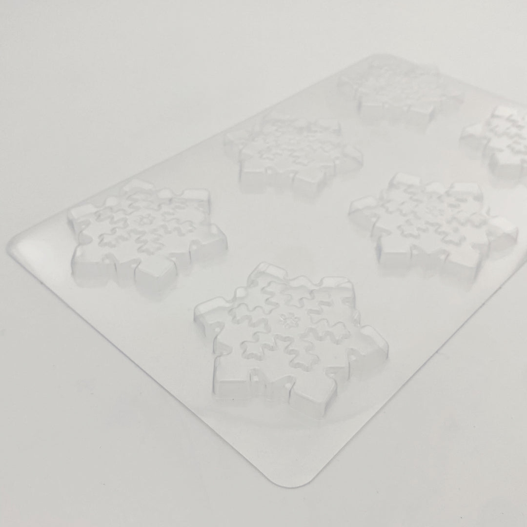 Plateau décors chocolat - 6 flocons