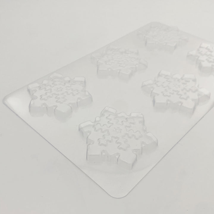 Plateau décors chocolat - 6 flocons