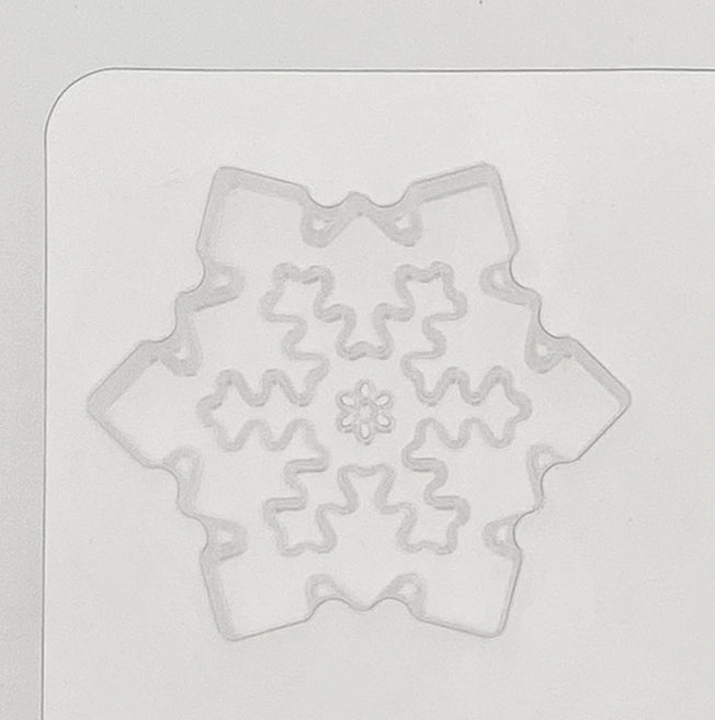 Plateau décors chocolat - 6 flocons