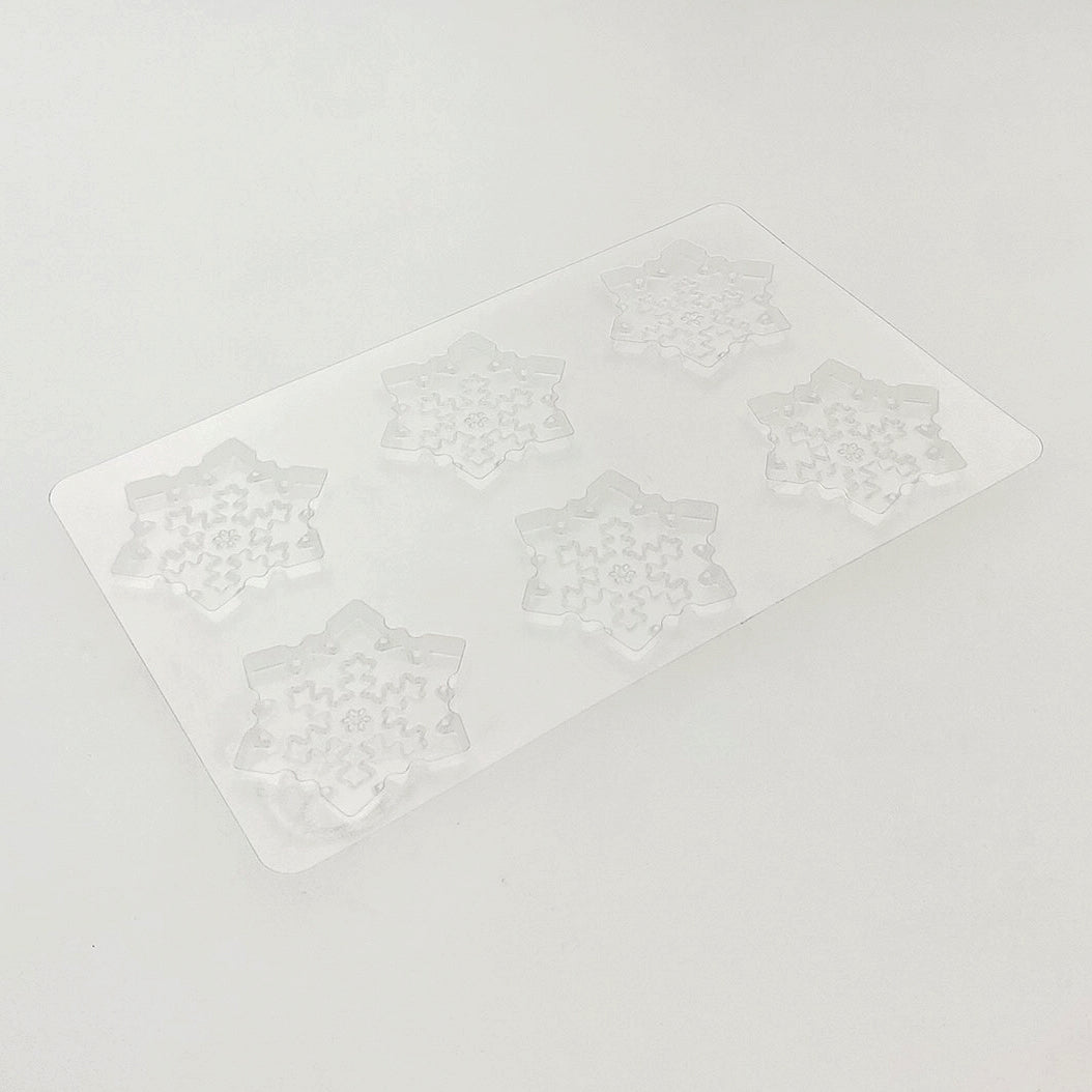 Plateau décors chocolat - 6 flocons