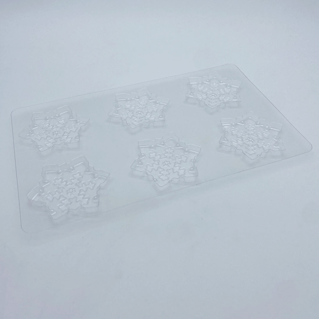 Plateau décors chocolat - 6 flocons