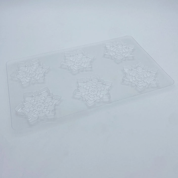 Plateau décors chocolat - 6 flocons