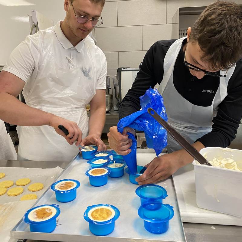 Moule à entremets - Rond bords arrondis avec nid individuel solo H40 Ø65