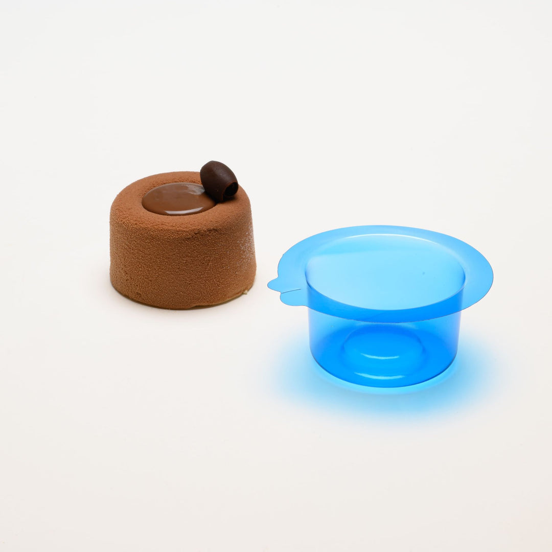 Moule à entremets - Rond bords arrondis avec nid individuel solo H40 Ø65