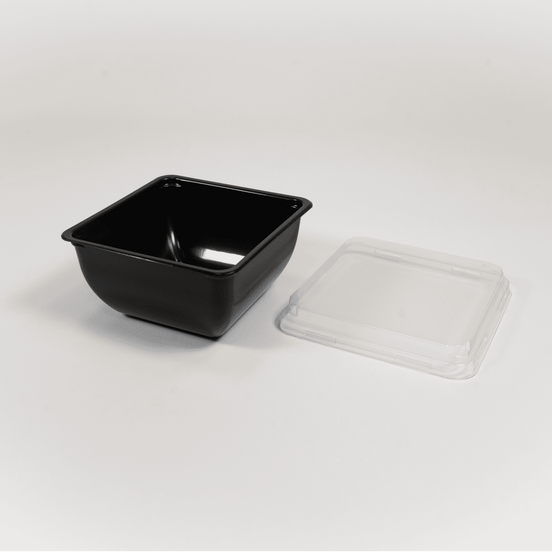 Bol à salade carré micro-ondable + couvercle