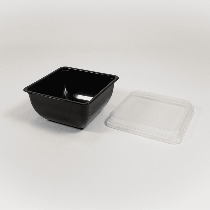 Bol à salade carré micro-ondable + couvercle