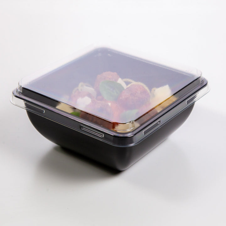 Bol à salade carré micro-ondable + couvercle