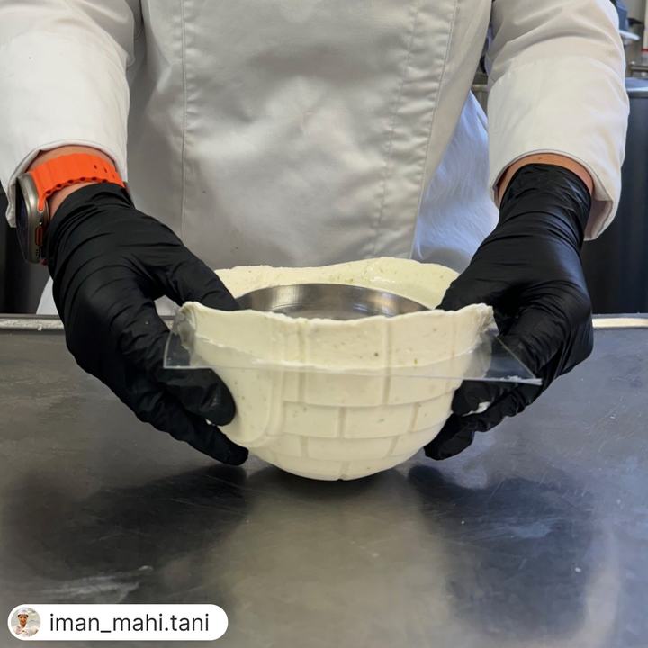 Individual dessert tray - 4 Igloo molds