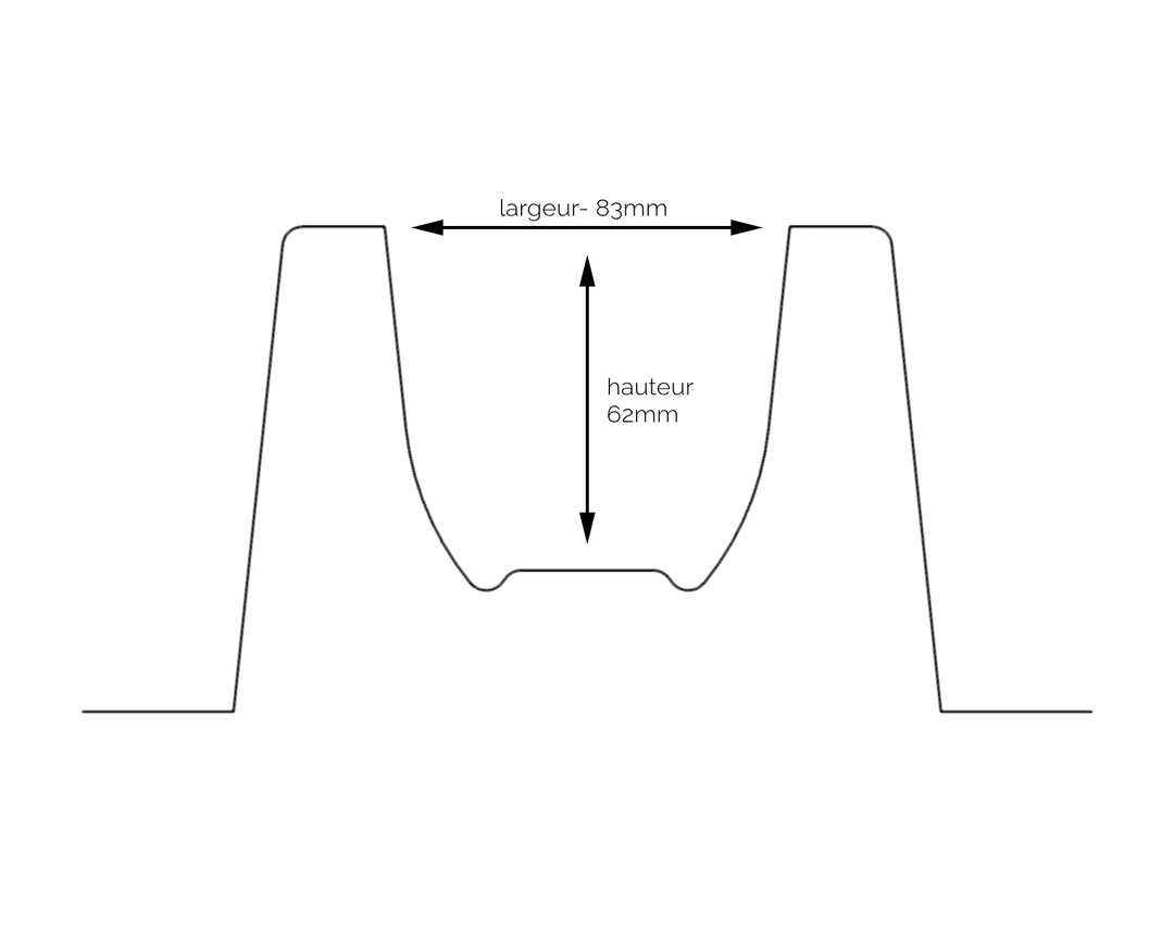 Molde para troncos - Fondo plano GM N°2