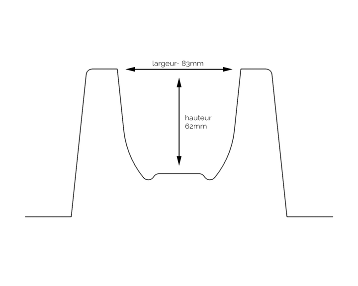 Molde para troncos - Fondo plano GM N°2