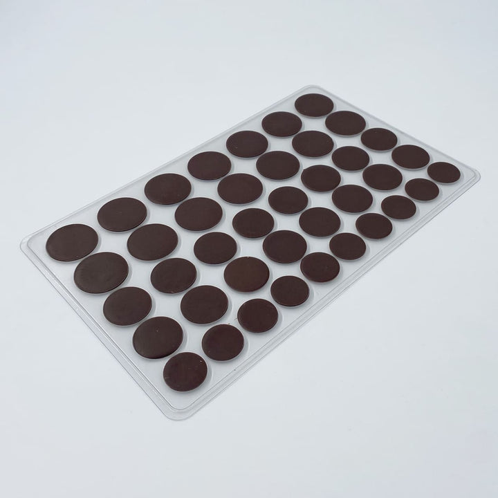 Plateau décors chocolat - Ronds