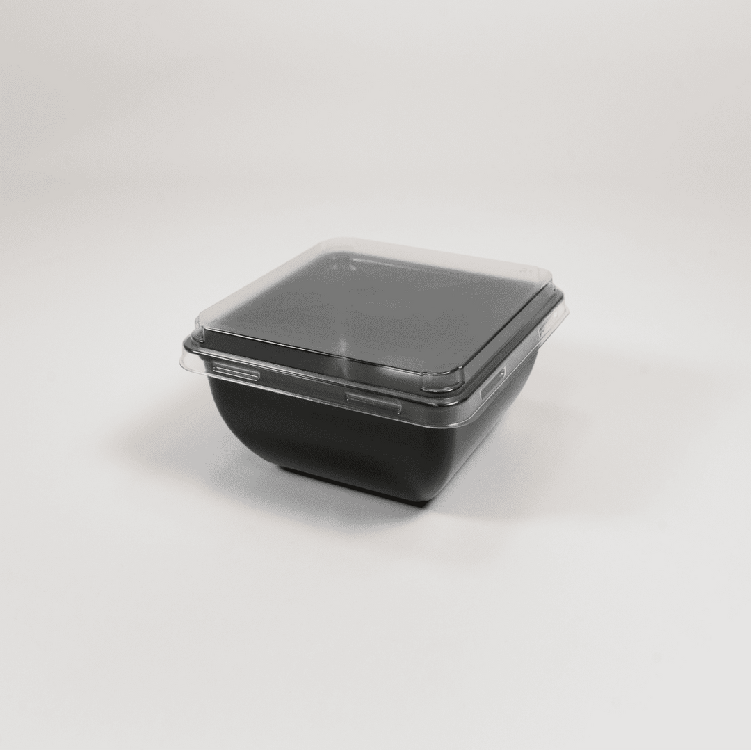 Bol à salade carré micro-ondable + couvercle