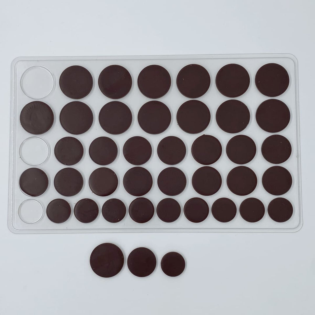 Plateau décors chocolat - Ronds