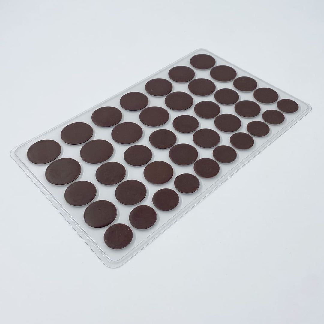 Plateau décors chocolat - Ronds