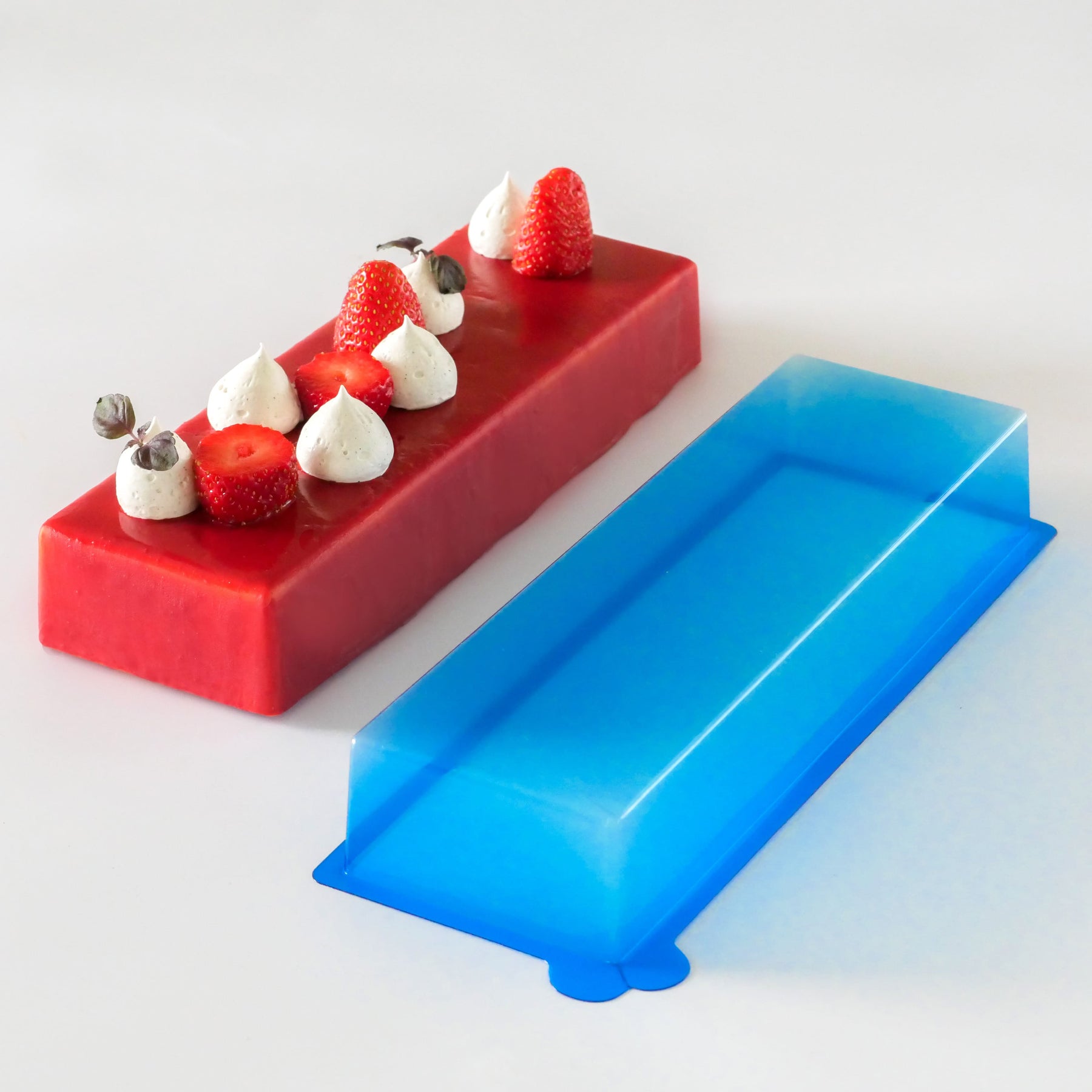 Rectangular Plastic Mould Rectangular plastic mold - Modern and refined entremets