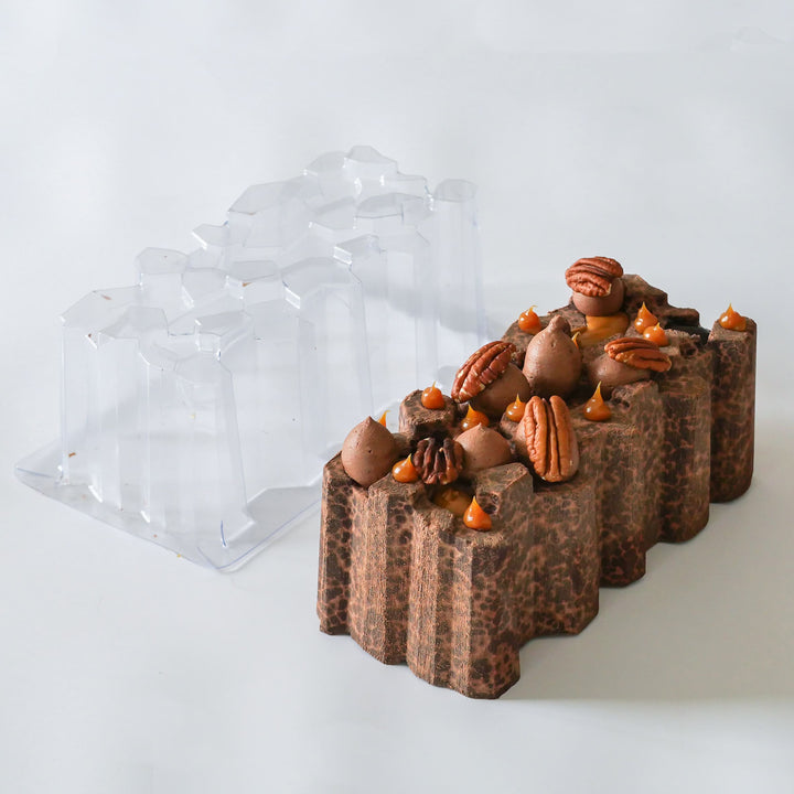 Moule à bûche forme originale en plastique