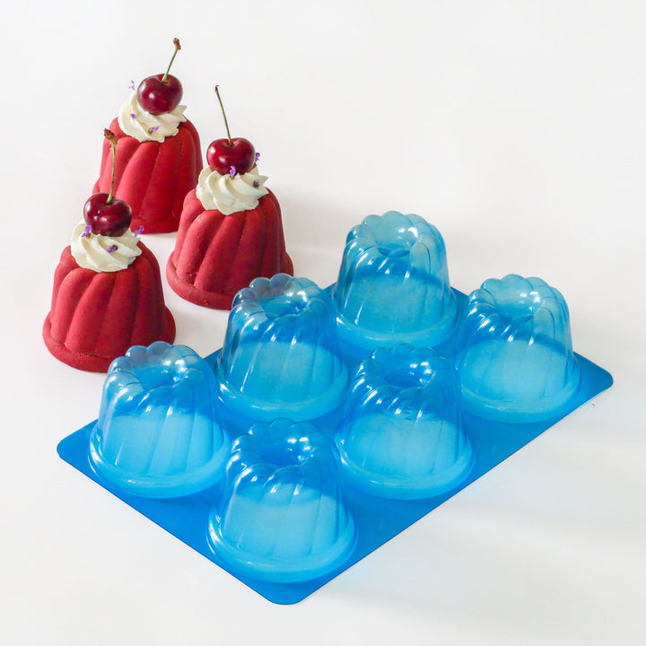 Plateau entremets individuels - 6 moules Mini kouglofs