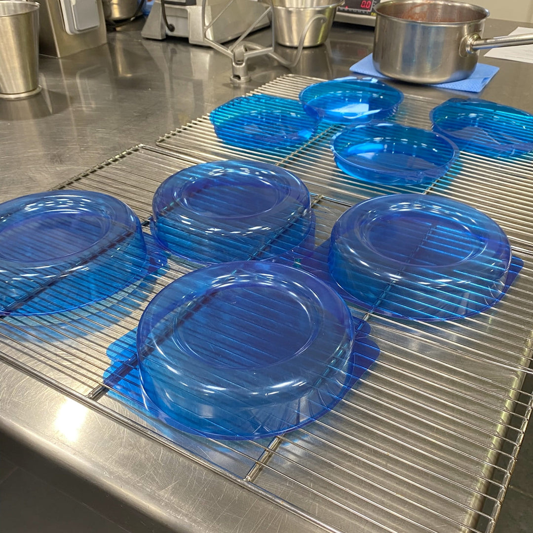 Moule à entremets - Rond bords arrondis avec nid H40 Ø180