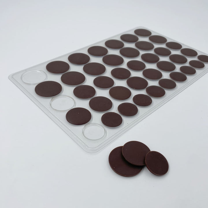 Plateau décors chocolat - Ronds