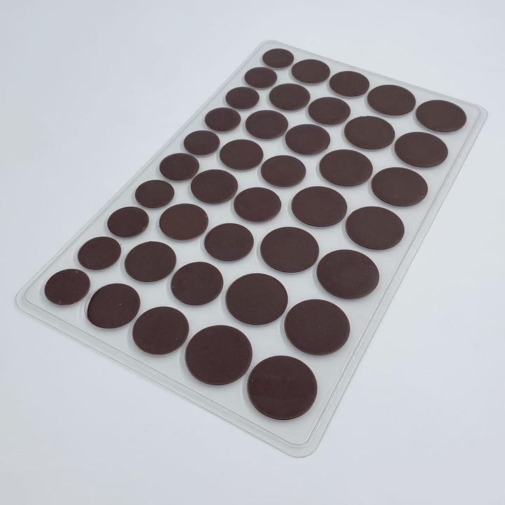 Plateau décors chocolat - Ronds