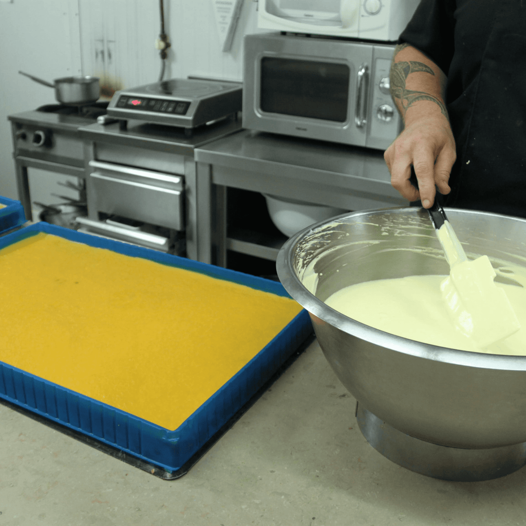 cadre à pâtisserie rectangulaire : montage d'un entremets