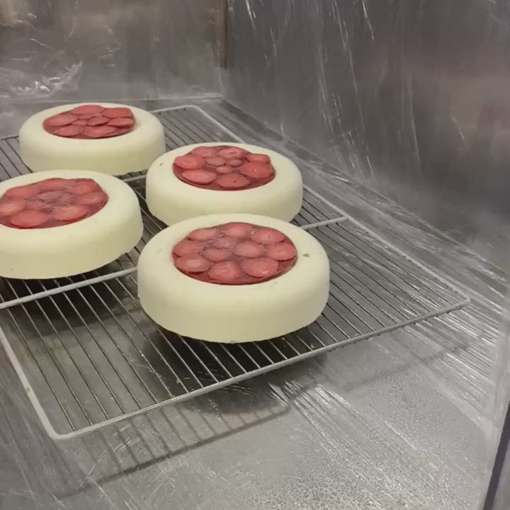 Moule à entremets - Rond bords arrondis avec nid H40 Ø180